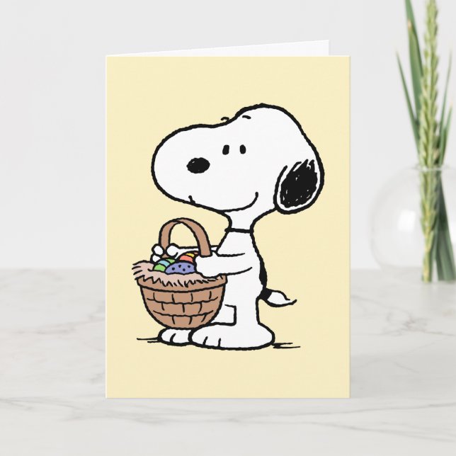 Snoopy Happy Oaster Feiertagskarte (Vorderseite)