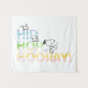 Snoopy Hip Hop Hooray Ostern Wandteppich