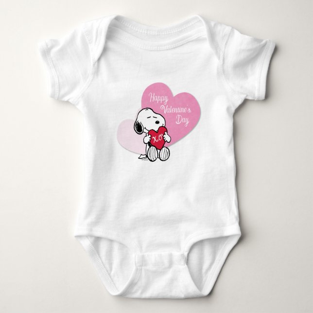 Snoopy Hugs & Kisses Baby Strampler (Vorderseite)
