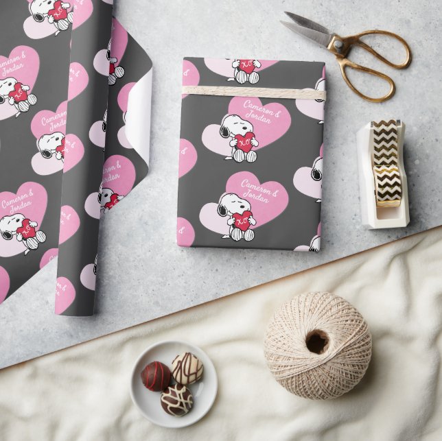 Snoopy Hugs & Kisses Geschenkpapier (Kunsthandwerk)