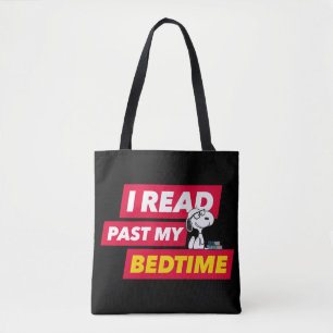 Snoopy "I Read Past My Bedtime" Tasche