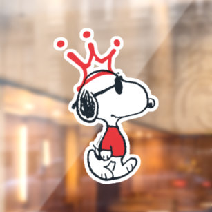 Snoopy - Joe Cool Crown Fensteraufkleber