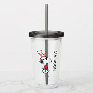 Snoopy - Joe Cool Crown Name hinzufügen Acryltrinkbecher