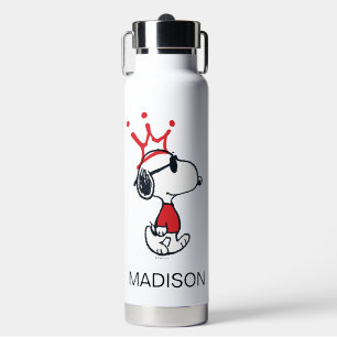 Snoopy - Joe Cool Crown Name hinzufügen Trinkflasche