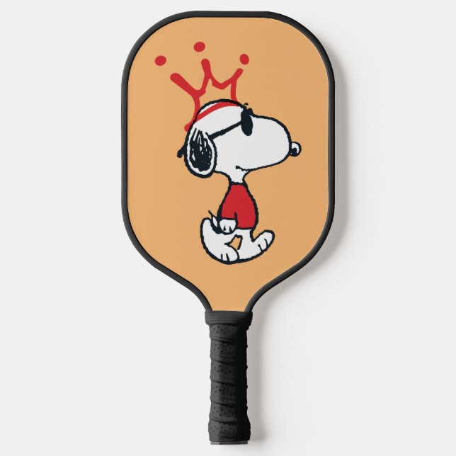 Snoopy - Joe Cool Crown Pickleball Schläger (Vorderseite)