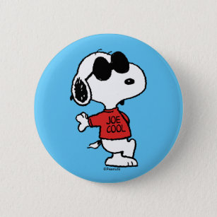 Snoopy "Joe Cool" Stehend Button