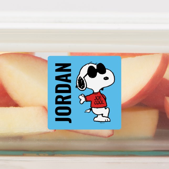 Snoopy "Joe Cool" Stehend Etiketten (Befestigt)