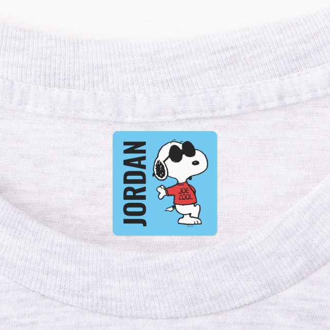 Snoopy "Joe Cool" Stehend Etiketten (Befestigt)