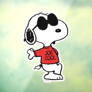 Snoopy "Joe Cool" Stehend Fensteraufkleber