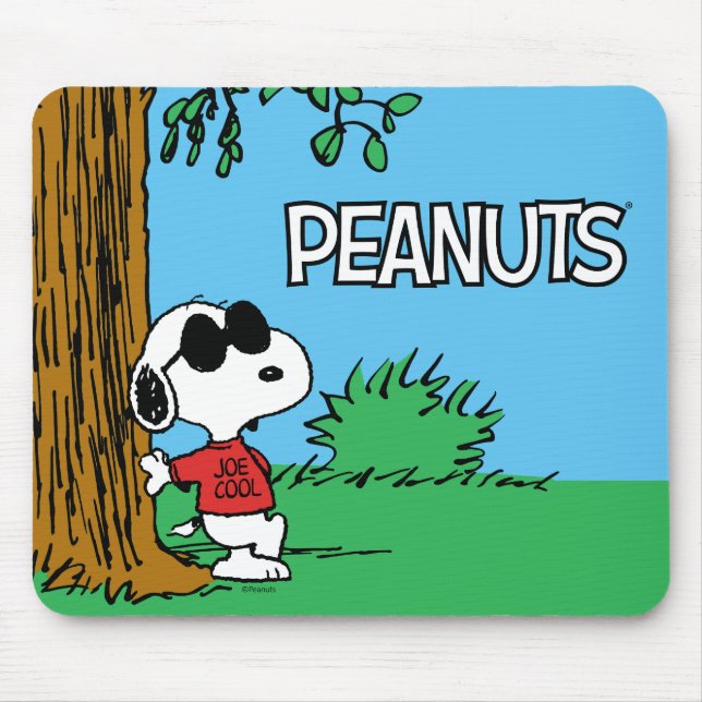 Snoopy "Joe Cool" Stehend Mousepad (Vorne)