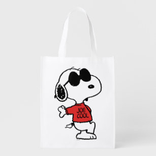 Snoopy "Joe Cool" Stehend Tote Bag Wiederverwendbare Einkaufstasche