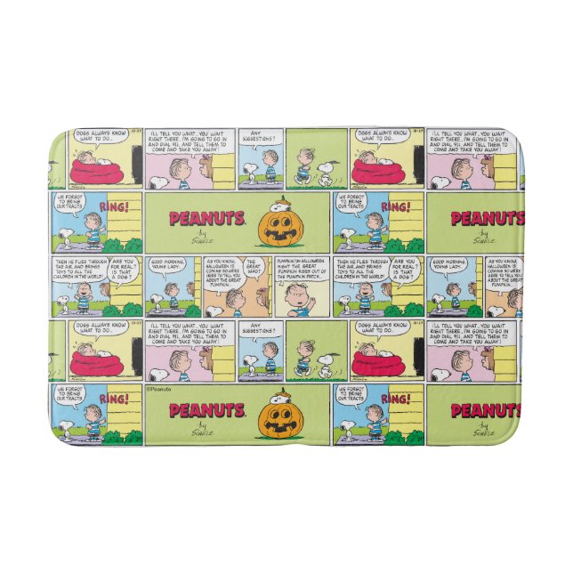 Snoopy & Linus | Die große Pumpkin-News Badematte (Vorderseite)