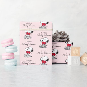Snoopy Little Sweetheart Baby Shower Geschenkpap Geschenkpapier