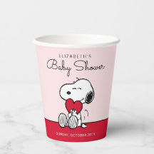 Snoopy | Little Sweetheart Baby Shower Papierbeche