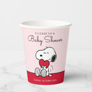 Snoopy Little Sweetheart Baby Shower Papierbeche Pappbecher