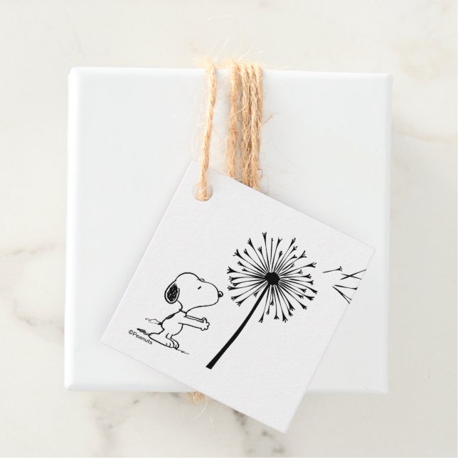 Snoopy mit Kronleuchter Geschenkanhänger (Beispiel)