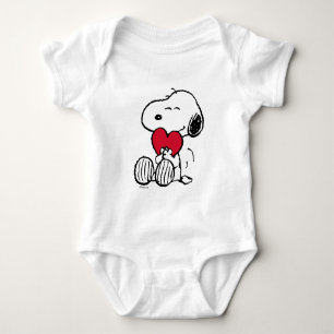 Snoopy Petit cœur bébé body