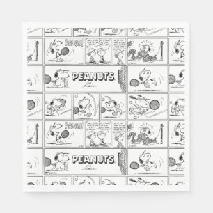 Snoopy Plays Tennis Serviette