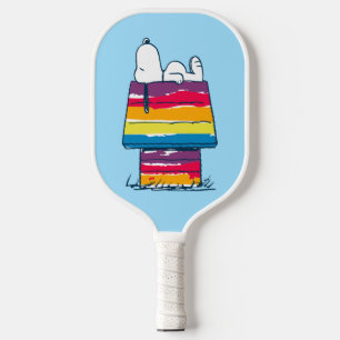 Snoopy Rainbow Dog House Pickleball Schläger