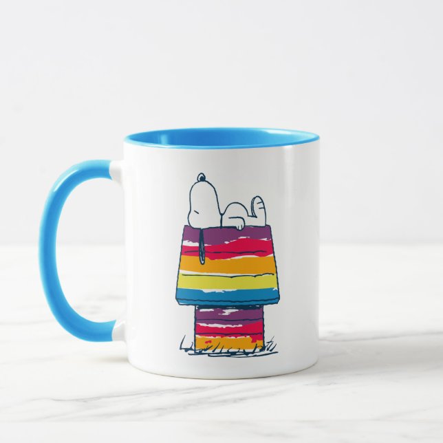 Snoopy | Rainbow Dog House Tasse (Links)