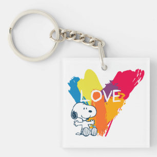 Snoopy   Rainbow Love Heart
