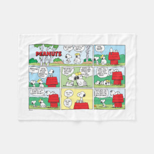 Snoopy & Seine Brüder Andy & Olaf Fleecedecke