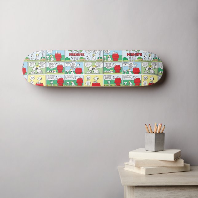 Snoopy & Seine Brüder Andy & Olaf Skateboard (Wandkunst (Horz))