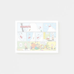 Snoopy Sled Riding Food Disc Post-it Klebezettel