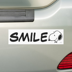 Snoopy Smile Giggle Laugh Autoaufkleber