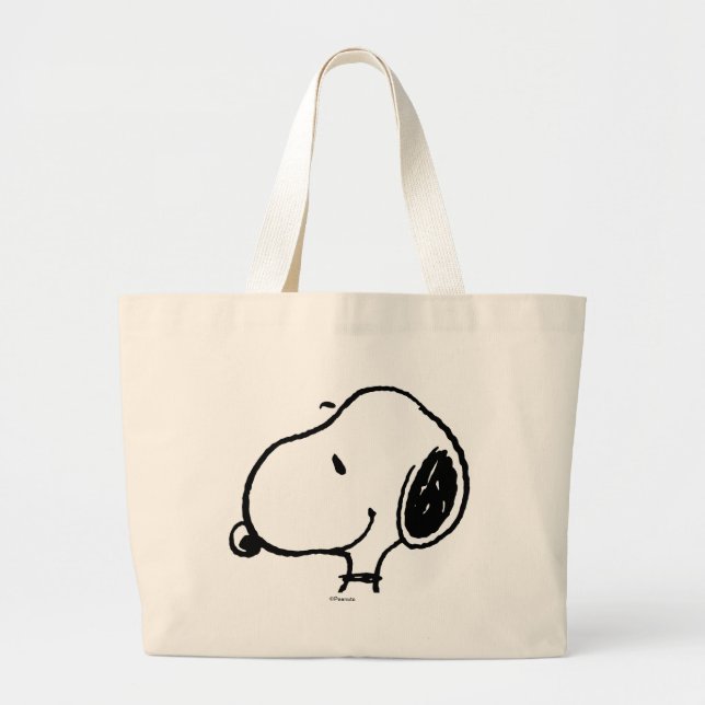 Snoopy Smile Giggle Laugh Jumbo Stoffbeutel (Vorne)
