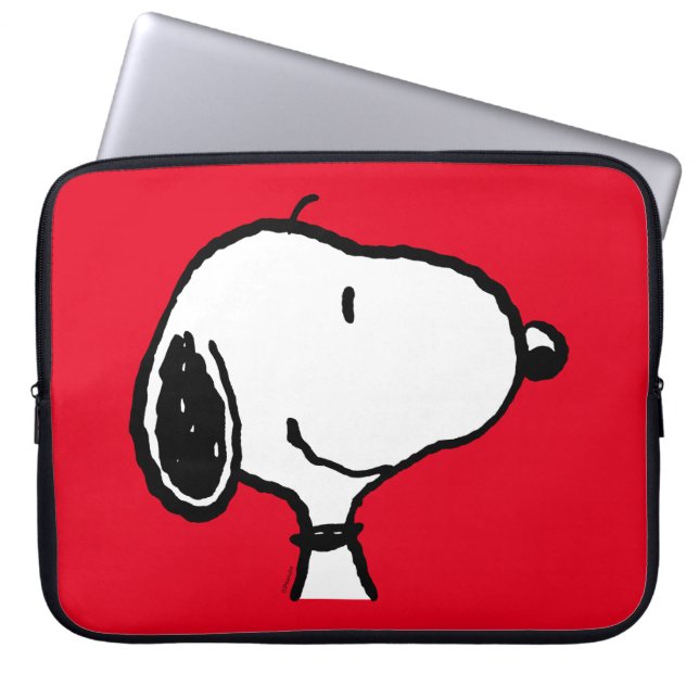 Snoopy Smile Giggle Laugh Laptopschutzhülle (Vorderseite)