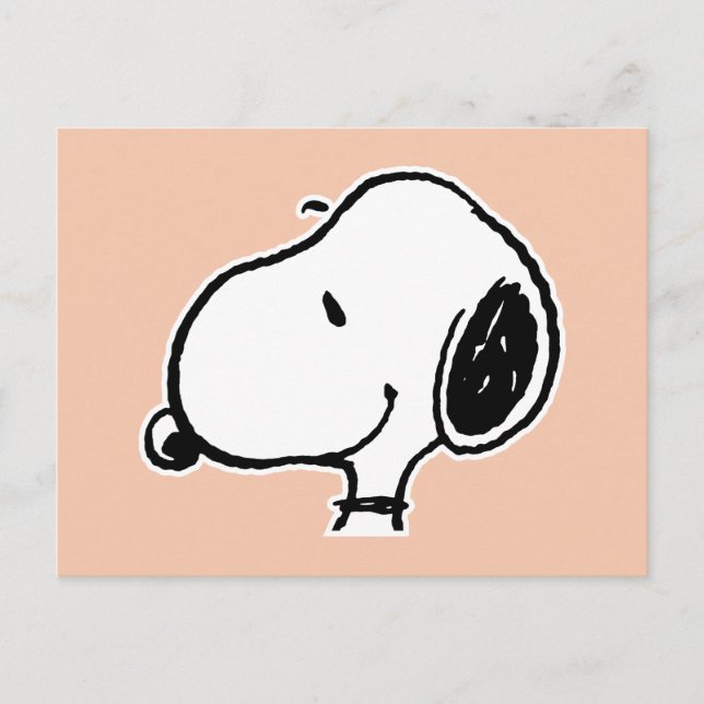 Snoopy Smile Giggle Laugh Pattern Postkarte (Vorderseite)
