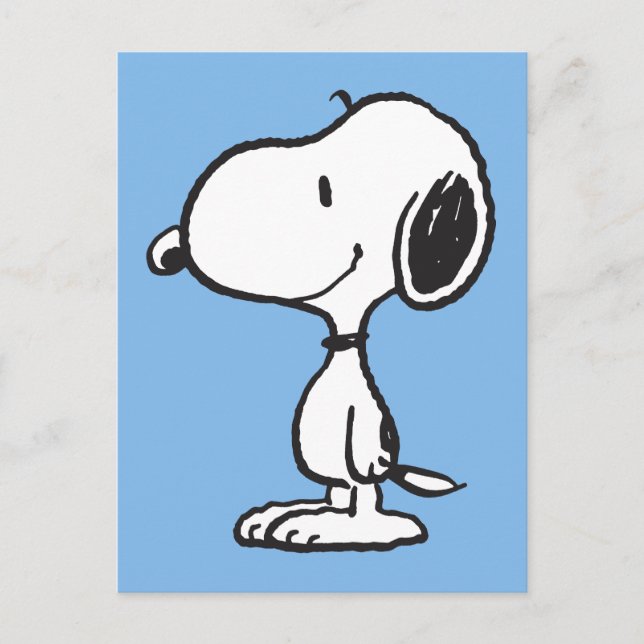 Snoopy Smile Giggle Laugh Pattern Postkarte (Vorderseite)