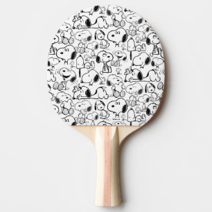 Snoopy Smile Giggle Laugh Pattern Tischtennis Schläger