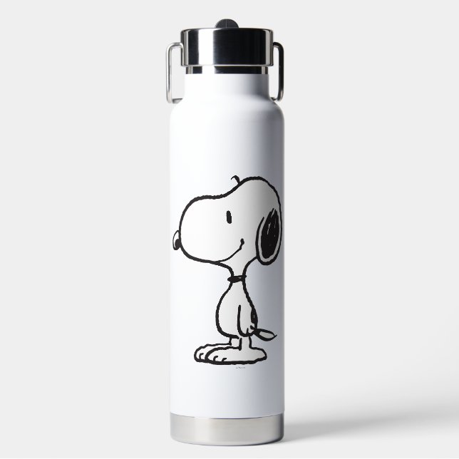 Snoopy Smile Giggle Laugh Trinkflasche (Vorderseite)