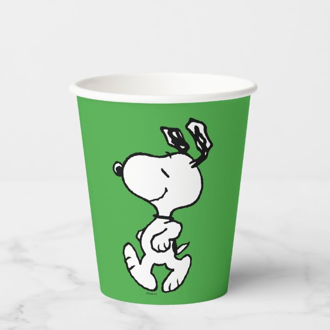Snoopy So Sweet Blume Muster Pappbecher (Vorderseite)