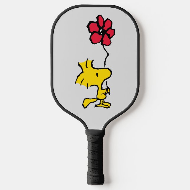 Snoopy So Sweet Blume Muster Pickleball Schläger (Vorderseite)