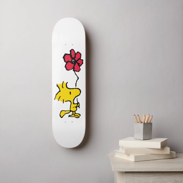 Snoopy So Sweet Blume Muster Skateboard (Wandkunst)