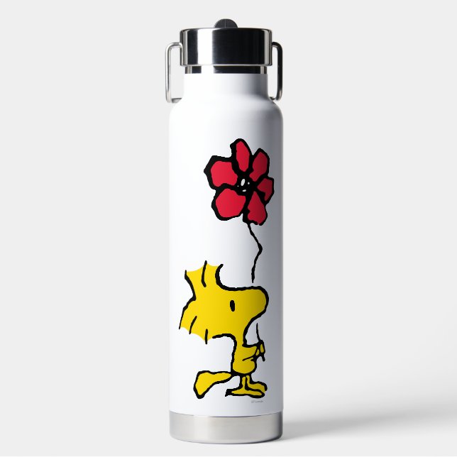 Snoopy So Sweet Blume Muster Trinkflasche (Vorderseite)