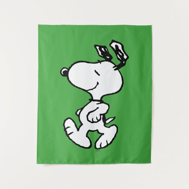 Snoopy So Sweet Blume Muster Wandteppich (Vorderseite)