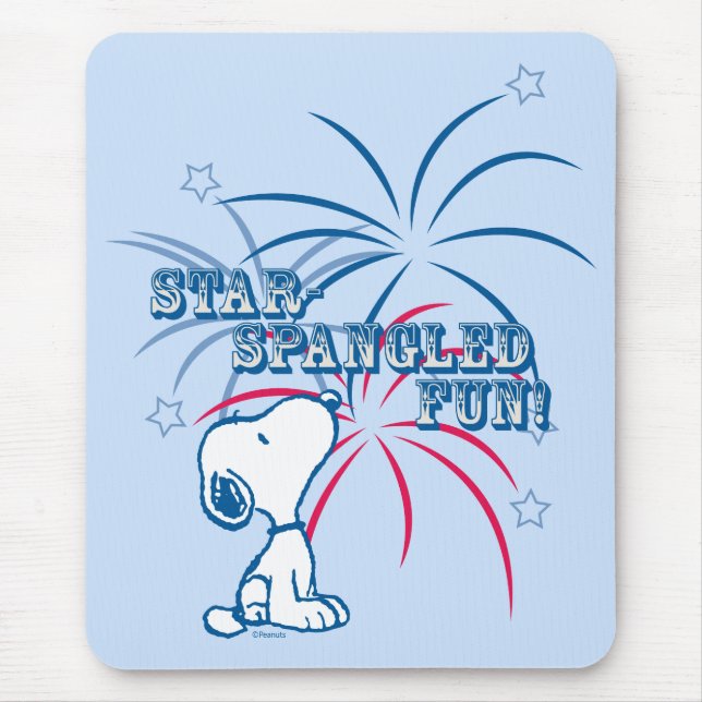 Snoopy Star Spangled Fun Mousepad (Vorne)