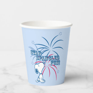 Snoopy Star Spangled Fun Pappbecher