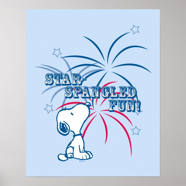 Snoopy Star Spangled Fun Poster (Vorne)