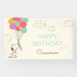 Snoopy und Balloons Geburtstag Banner