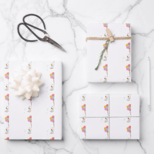 Snoopy und Balloons Geburtstag Geschenkpapier Set