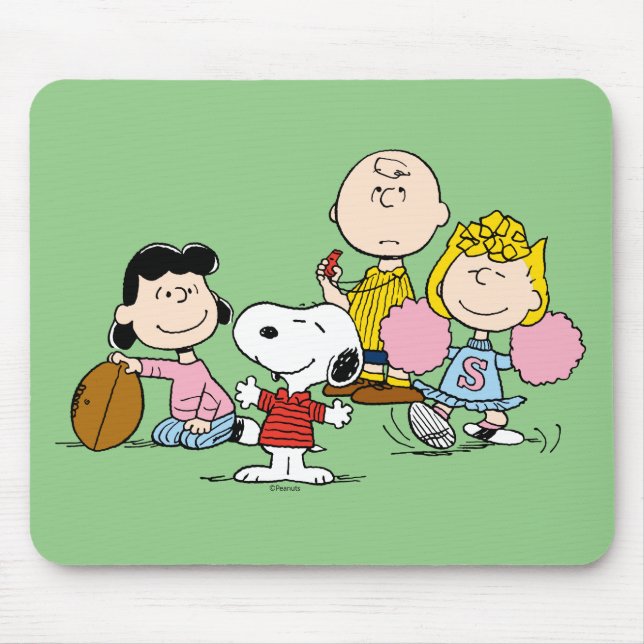Snoopy und der Gang Play Football Mousepad (Vorne)