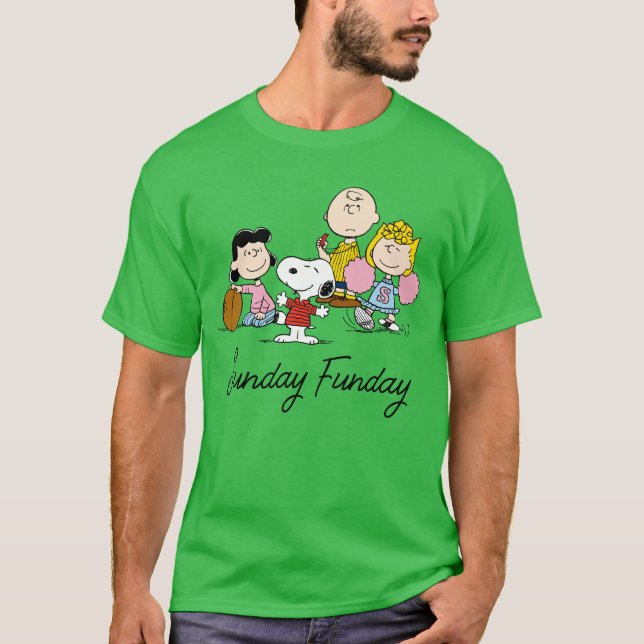 Snoopy und der Gang Play Football T-Shirt (Vorderseite)