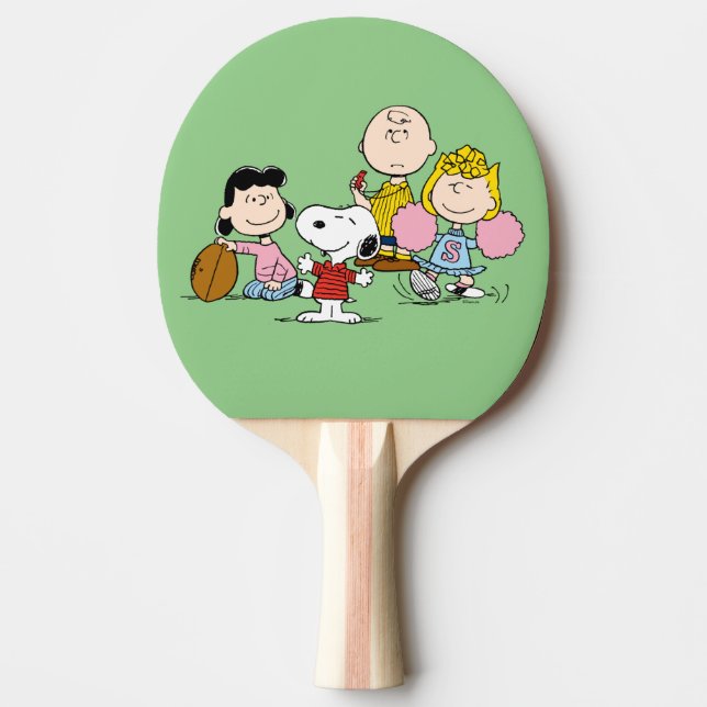 Snoopy und der Gang Play Football Tischtennis Schläger (Vorderseite)