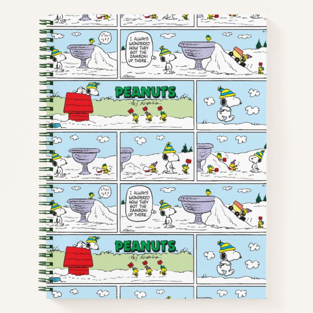 Snoopy und die Zamboni-Crew Notizbuch (Vorderseite)