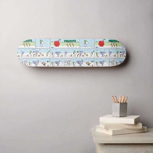 Snoopy und die Zamboni-Crew Skateboard (Wandkunst (Horz))